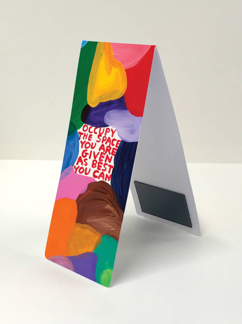 David Shrigley x Brainbox Candy Occupy the Space magnetic bookmark, packaging detail - PABOOM