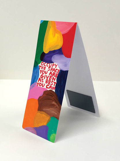 David Shrigley x Brainbox Candy Occupy the Space magnetic bookmark, packaging detail - PABOOM