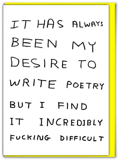 Write Poetry Card