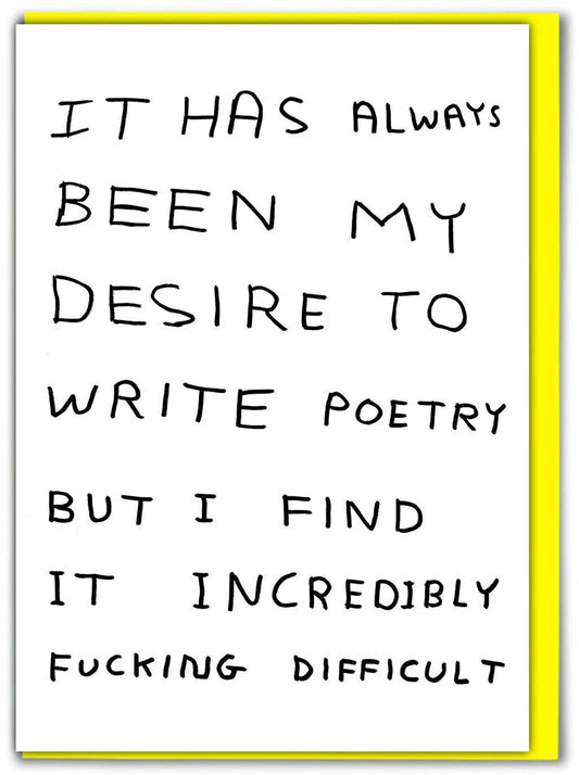 Write Poetry Card