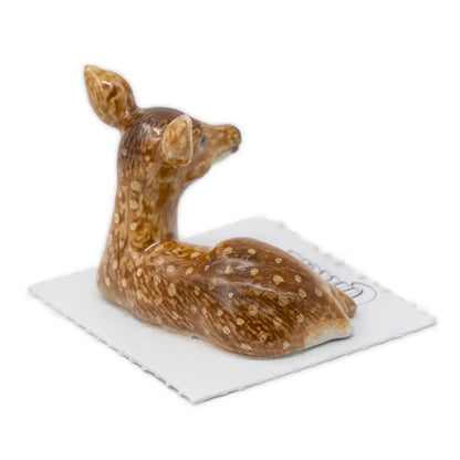 Pippin Dear Fawn Curled Porcelain Miniature