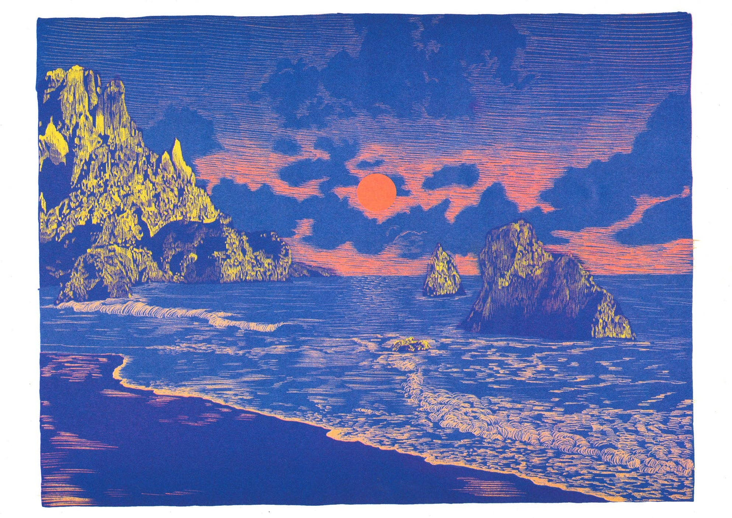 Apocalyptic Sea - Manon Diemer A3 Poster
