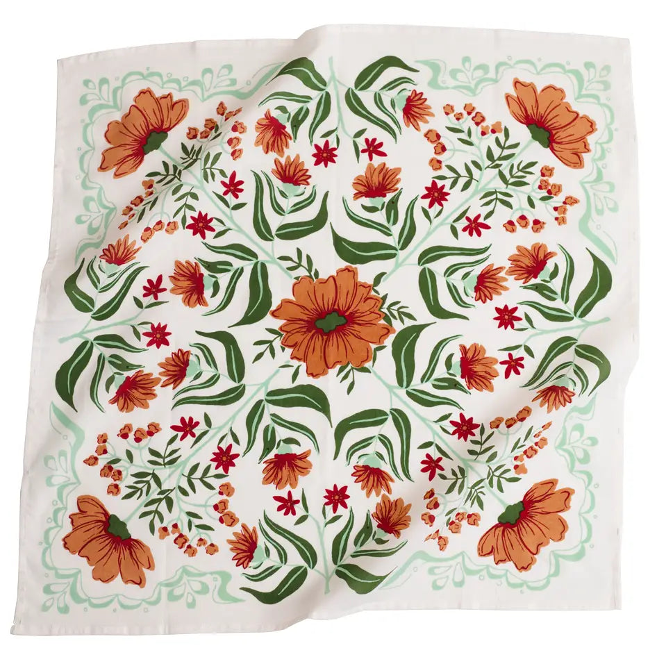 Flora Premium Cotton Handmade Bandana