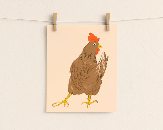 Spring Chicken Art Print