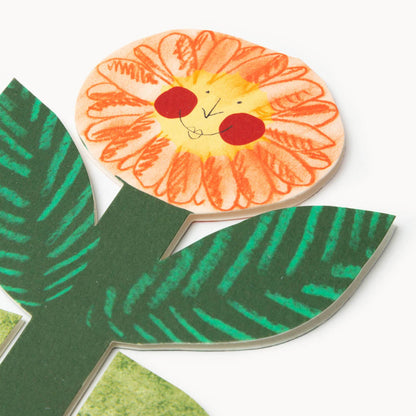Happy Birthday Flower Stand-Up Card with envelope