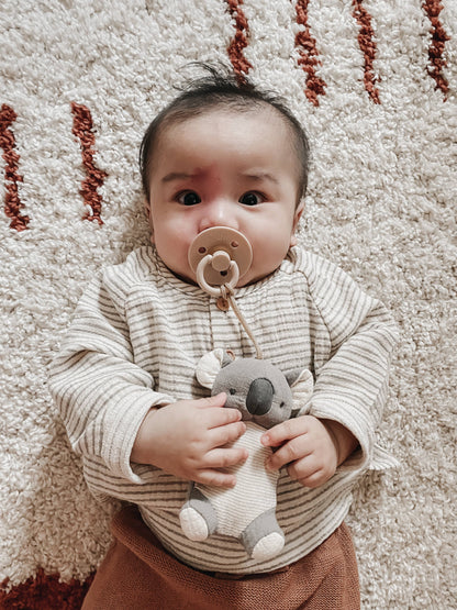 Bitzy Pal Natural Rubber Pacifier & Plush - Koala