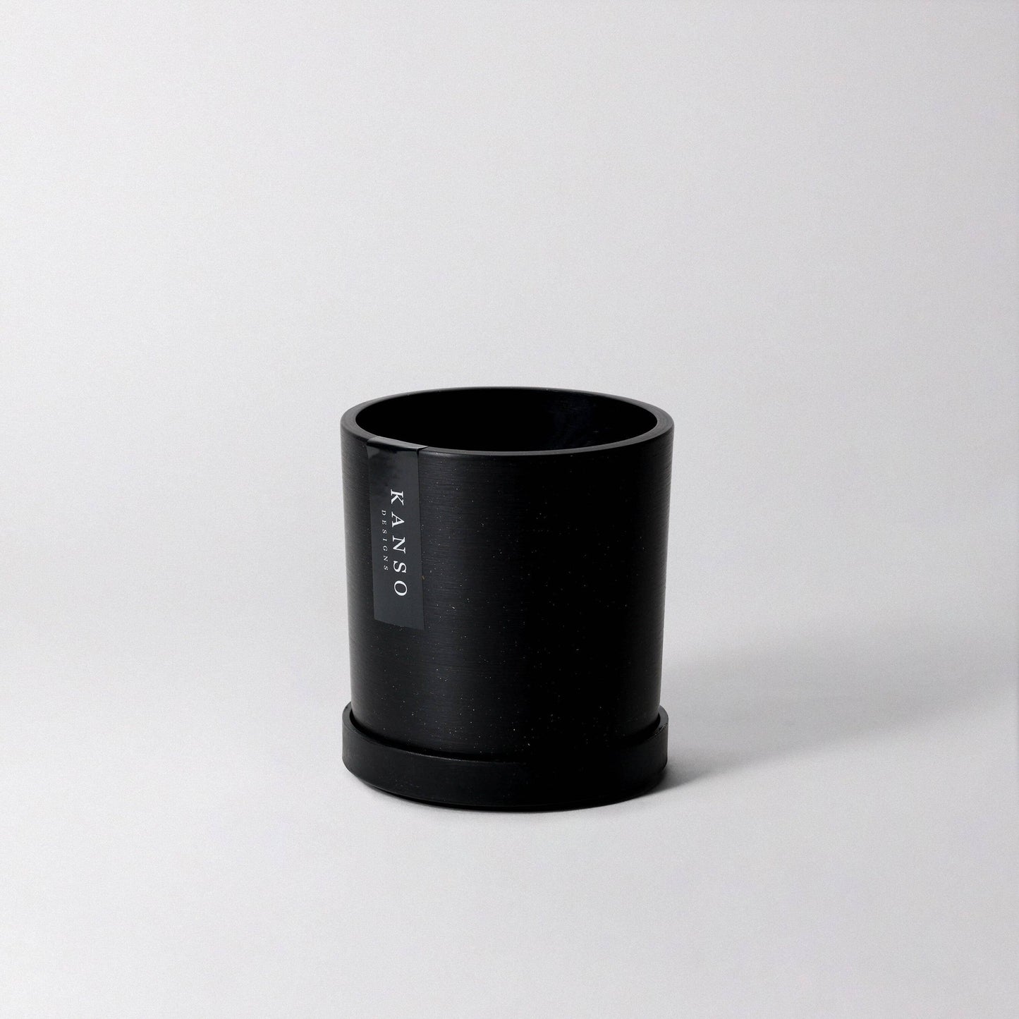 Kanso Designs Planter + Saucer 4” - White Stone