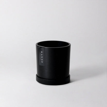 Kanso Designs Planter + Saucer 4” - White Stone