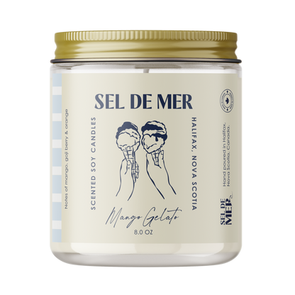 Sel de Mer Soy Candle - Mango Gelato