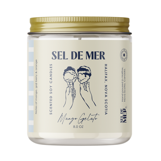 Sel de Mer Soy Candle - Mango Gelato