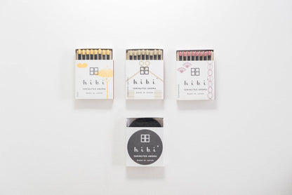 Hibi Yuzu incense match lit with fragrant smoke - PABOOM