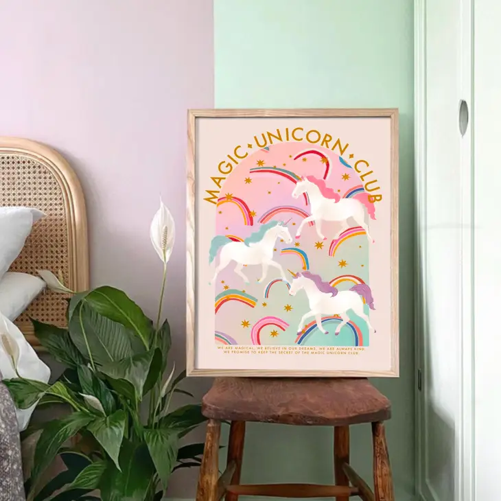 Magic Unicorn Art Print