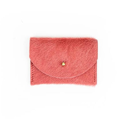 Lychee Hair on Hide Cardholder