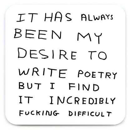 Write Poetry Coaster