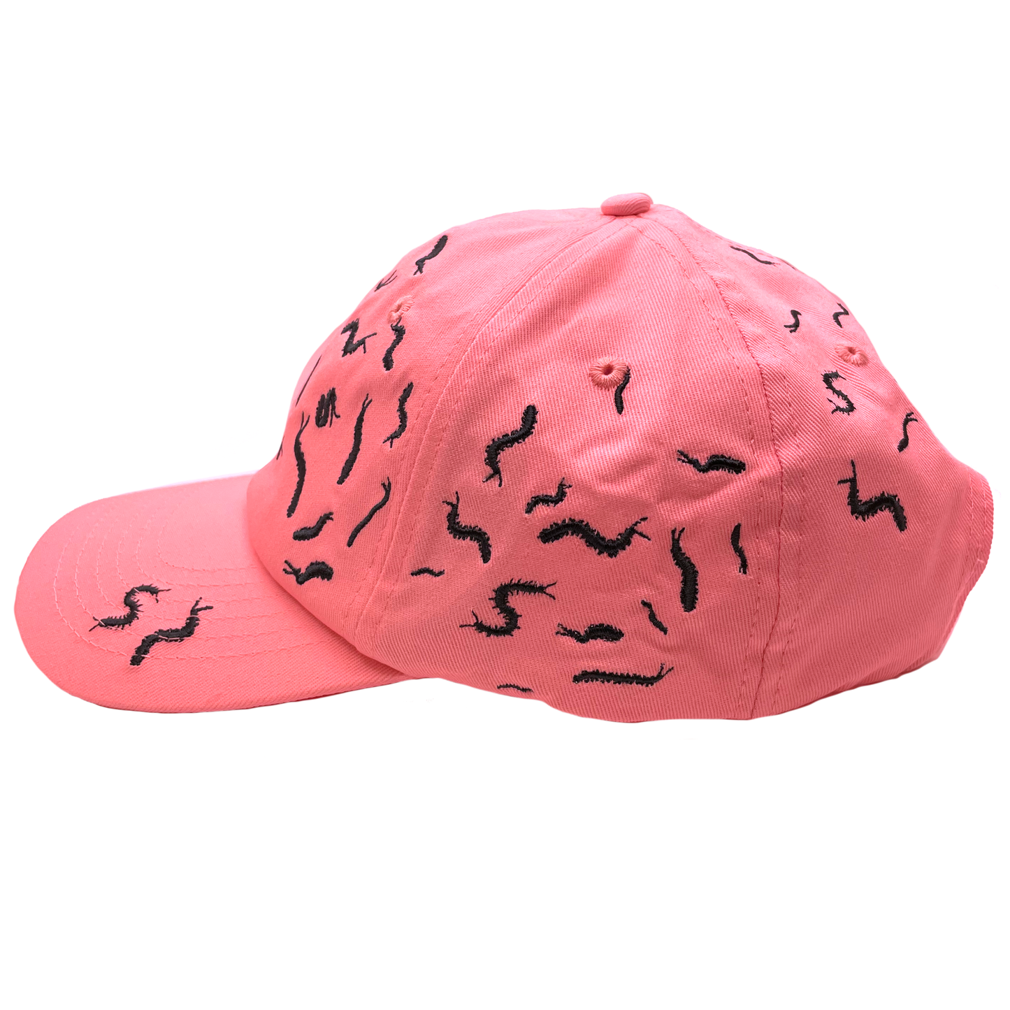 67 Centipede Hat: Pink/Hunter Green