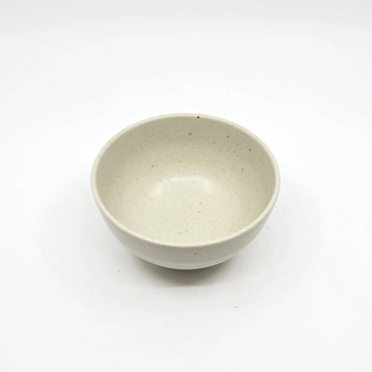 Nature White porcelain rice bowl, top view - PABOOM