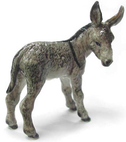 Donkey Kid Northern Rose Porcelain Mini Figurine