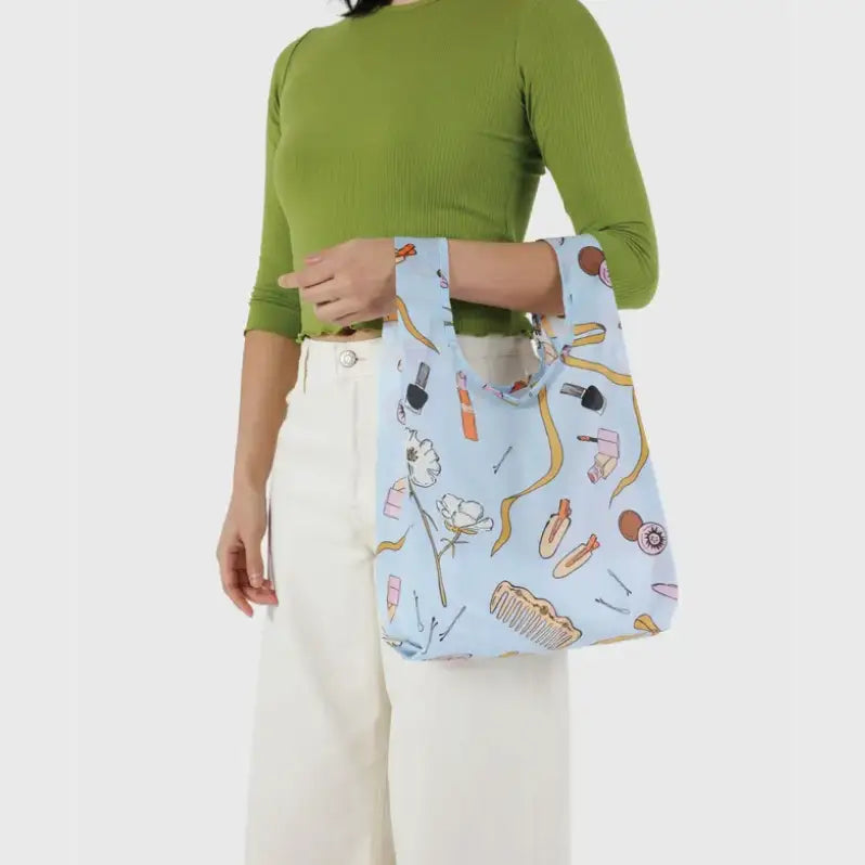 Baby Baggu bag featuring a pattern of beauty products - PABOOM