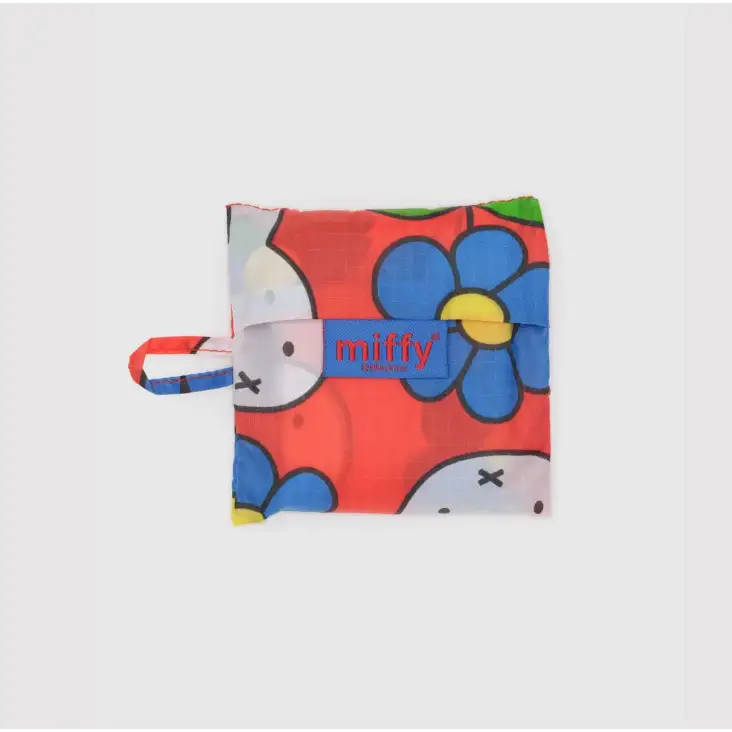 Miffy  and flowers baby Baggu bag folded into a pouch - PABOOM