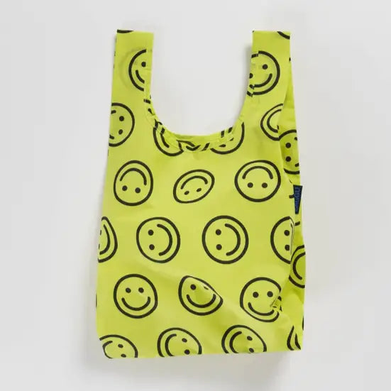 Baby Baggu featuring a pattern  of smiley faces - PABOOM