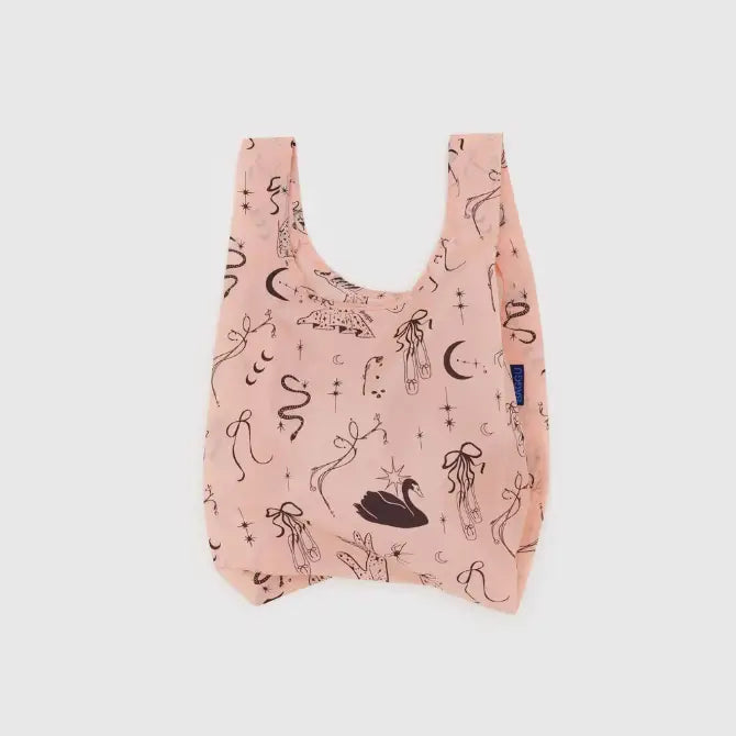 Pink baby Baggu featuring a pattern of drawings - PABOOM