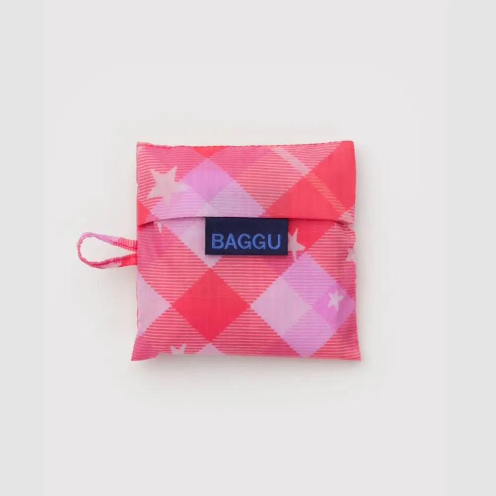 BAGGU - Baby Baggu Pink Star Plaid