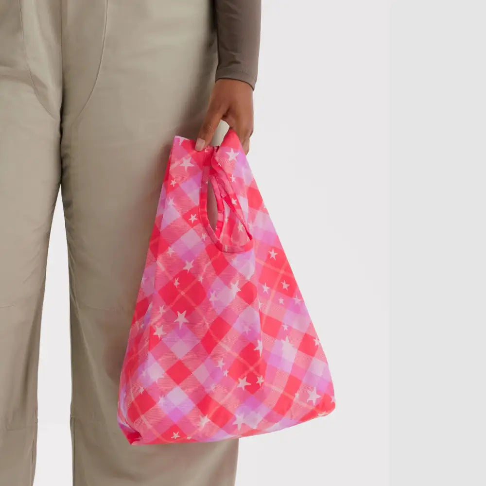 BAGGU - Baby Baggu Pink Star Plaid