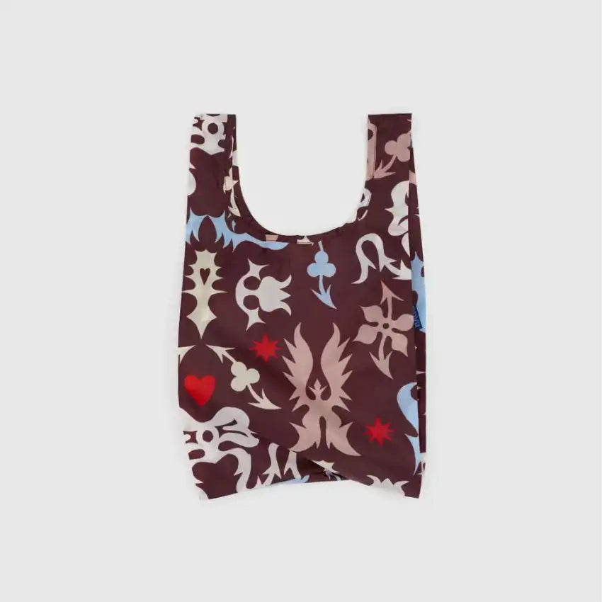 Baby BAGGU Reusable Tote Bag - Pink + Red Painted Stripe D
