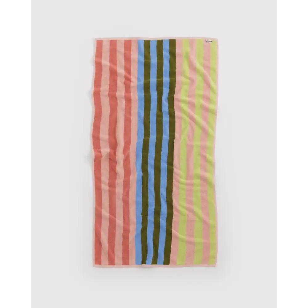 BAGGU Organic Cotton Bath Towel - Sherbet Stripe