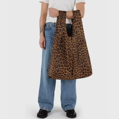 Big BAGGU Reusable Tote Bag - Leopard