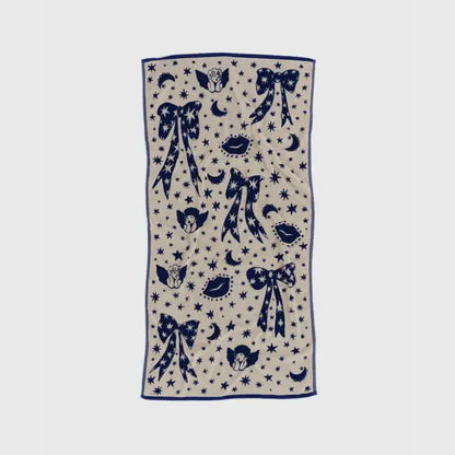 BAGGU Organic Cotton Bath Towel - Cherub Bows