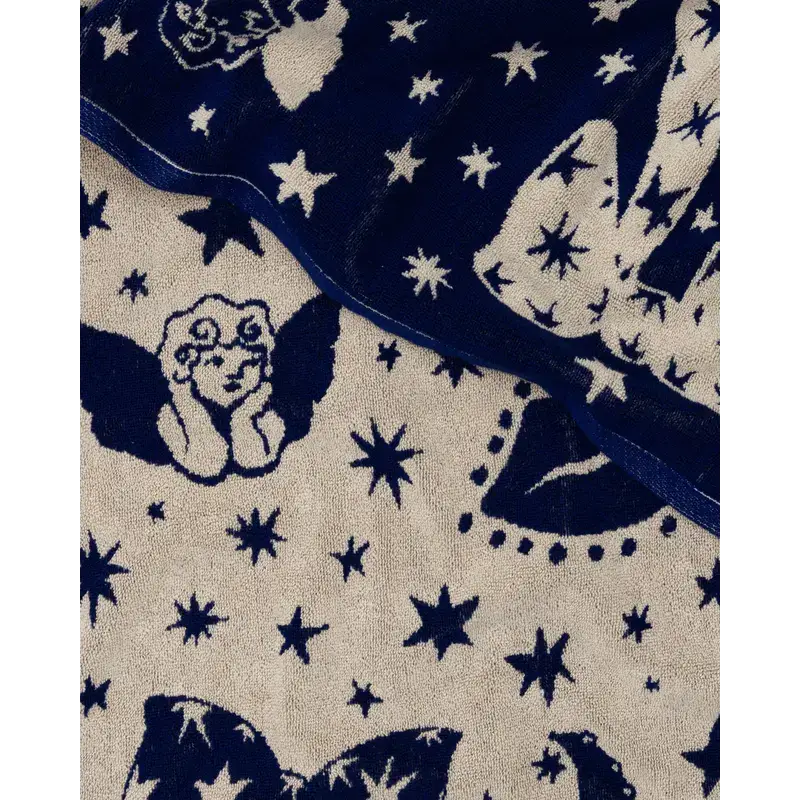BAGGU Organic Cotton Bath Towel - Cherub Bows