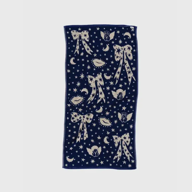 BAGGU Organic Cotton Bath Towel - Cherub Bows