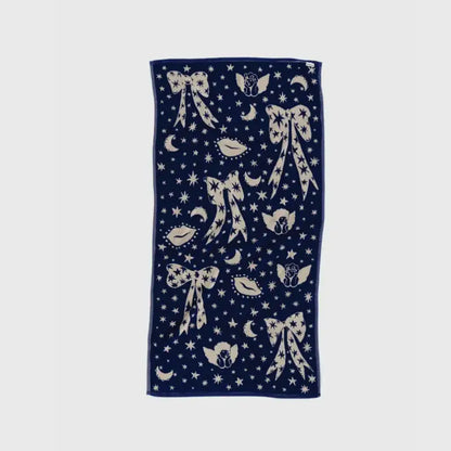 BAGGU Organic Cotton Bath Towel - Cherub Bows