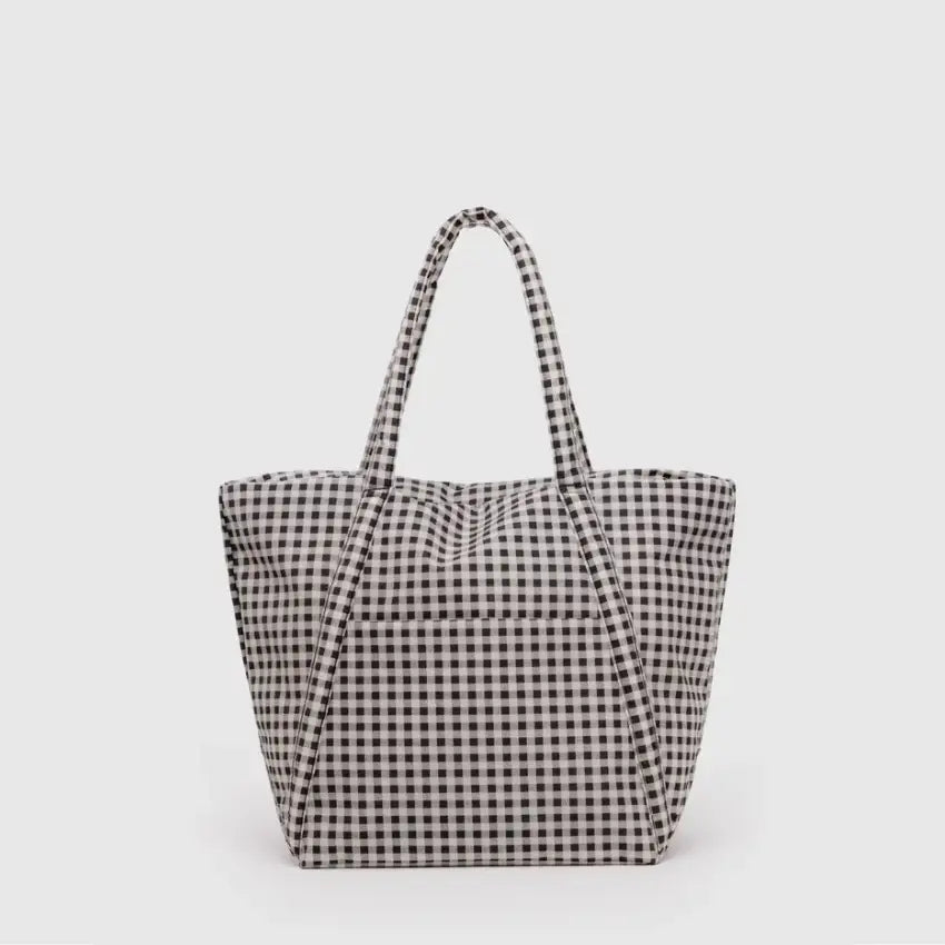 BAGGU - Cloud Bag Black + White Gingham