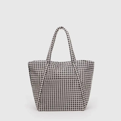 BAGGU - Cloud Bag Black + White Gingham