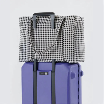 BAGGU - Cloud Carry-on Black & White Gingham