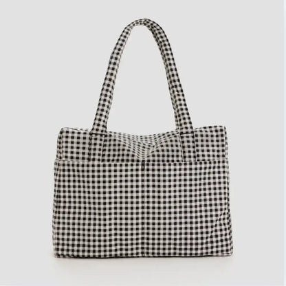 BAGGU - Cloud Carry-on Black & White Gingham