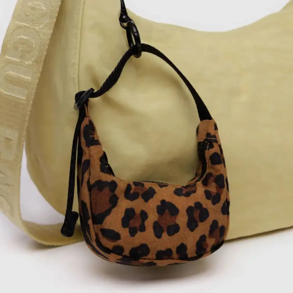 BAGGU Crescent Bag Charm - Leopard