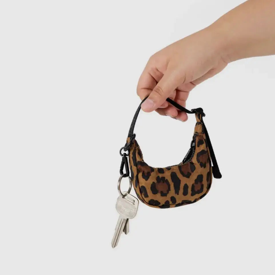 BAGGU Crescent Bag Charm - Leopard