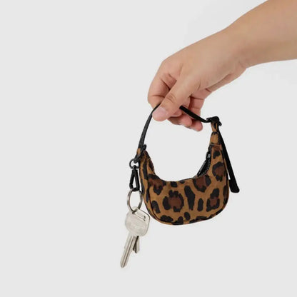BAGGU Crescent Bag Charm - Leopard