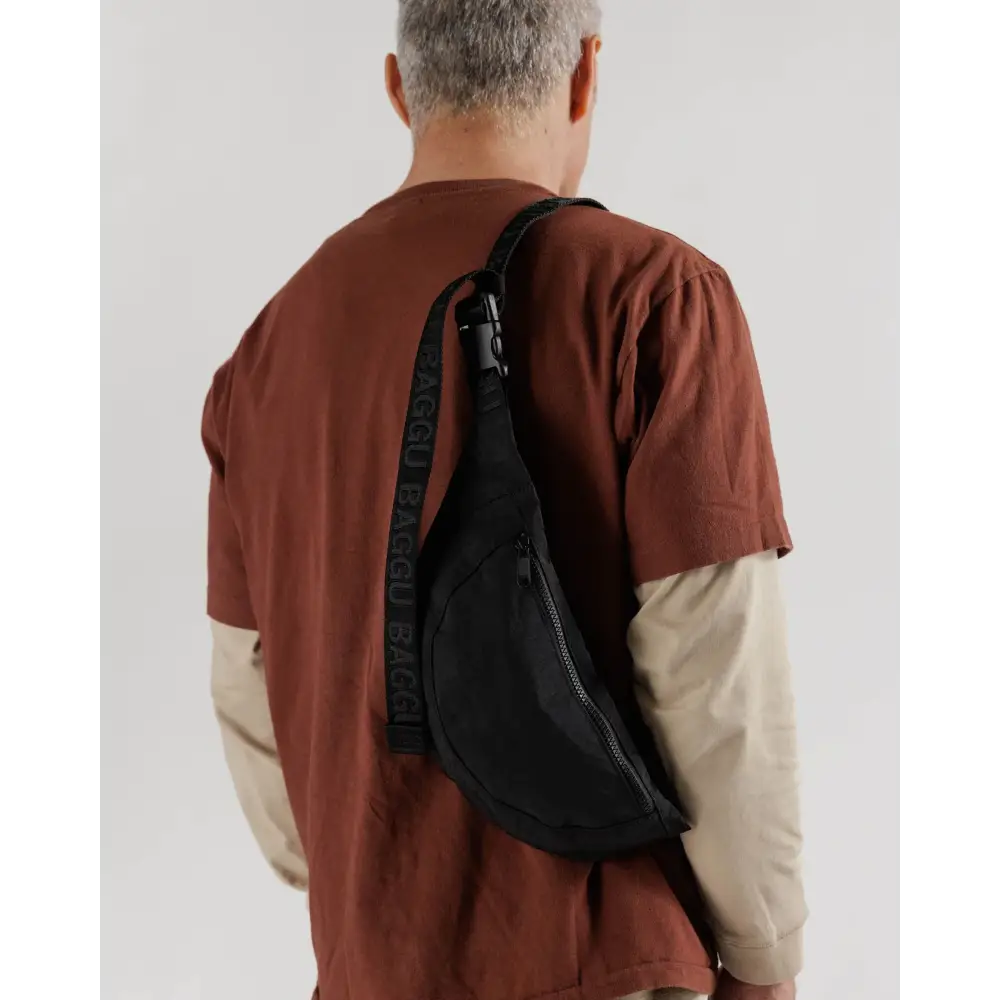 Baggu Crescent Fanny Pack Black - PABOOM
