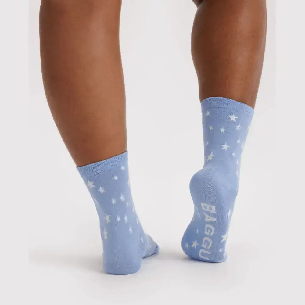 BAGGU - Crew Sock Blue Star