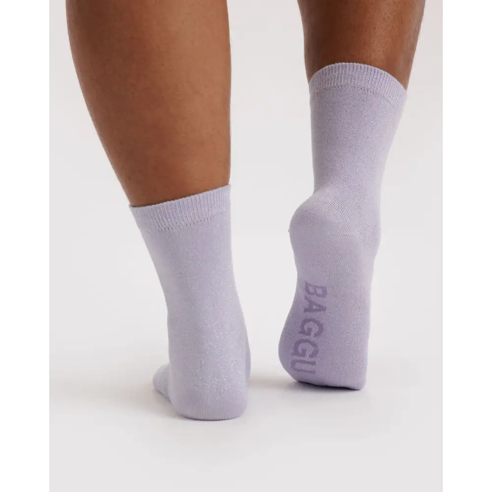 BAGGU - Crew Sock Cream Rosette