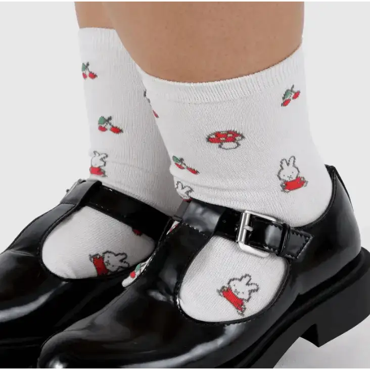 Crew Sock Miffy White - PABOOM