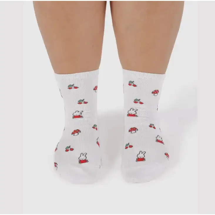 Crew Sock Miffy White - PABOOM