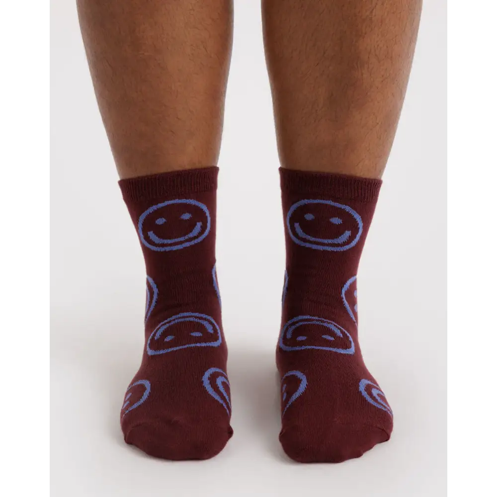 BAGGU - Crew Sock Cream Rosette