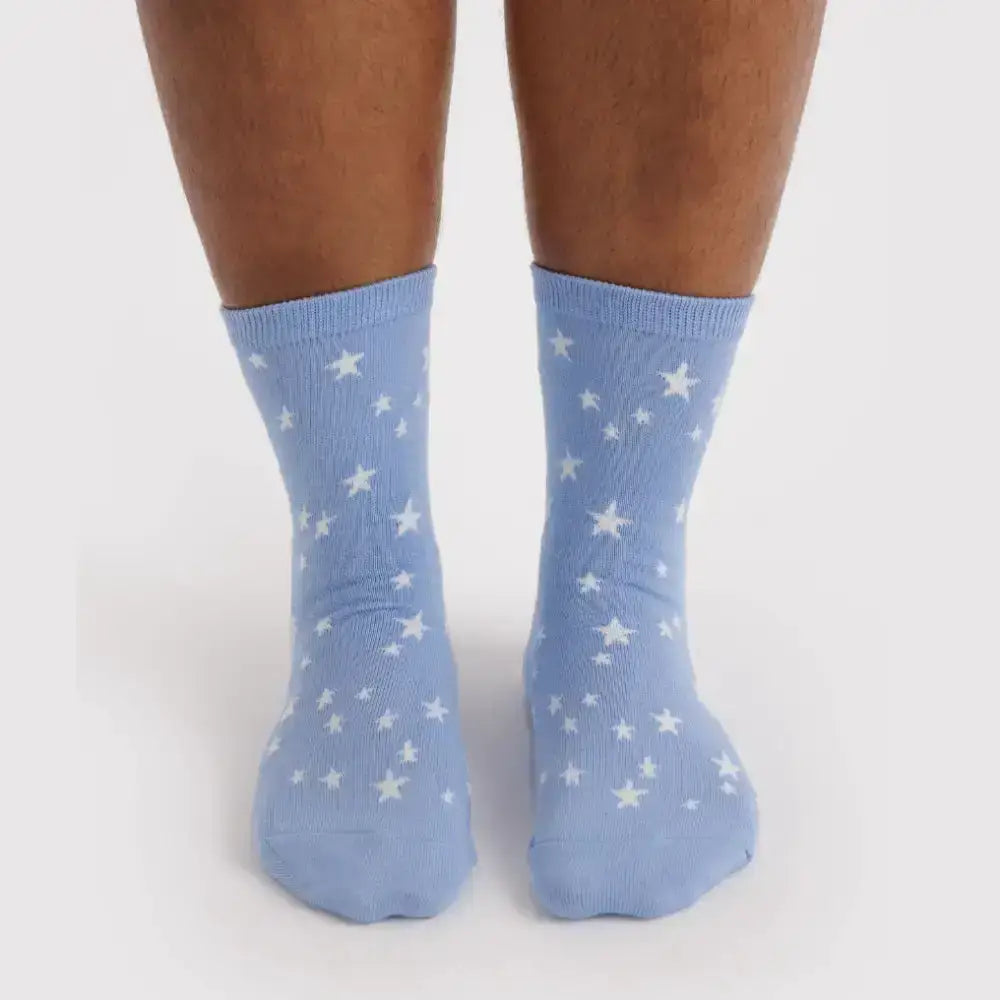 BAGGU - Crew Sock Blue Star