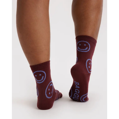 BAGGU - Crew Sock Cream Rosette