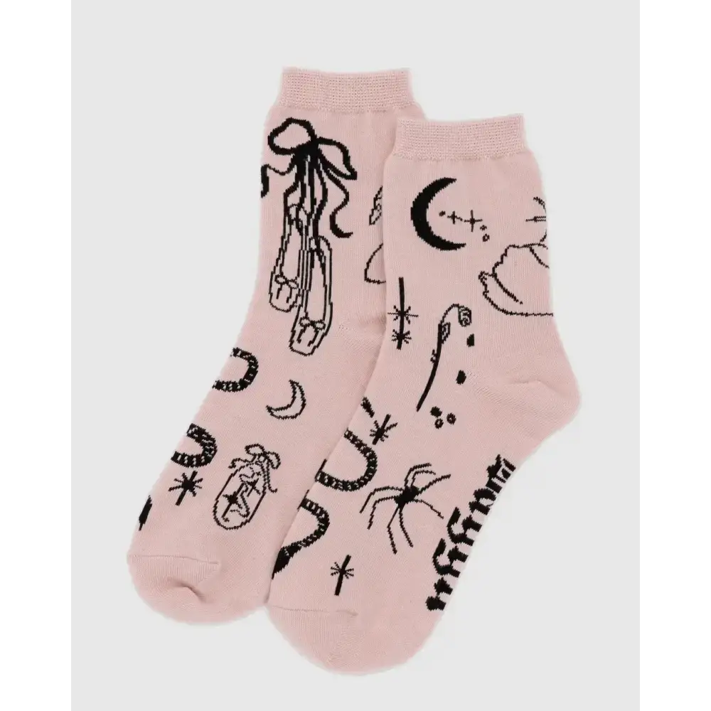 BAGGU Crew Sock - Ballet Icons